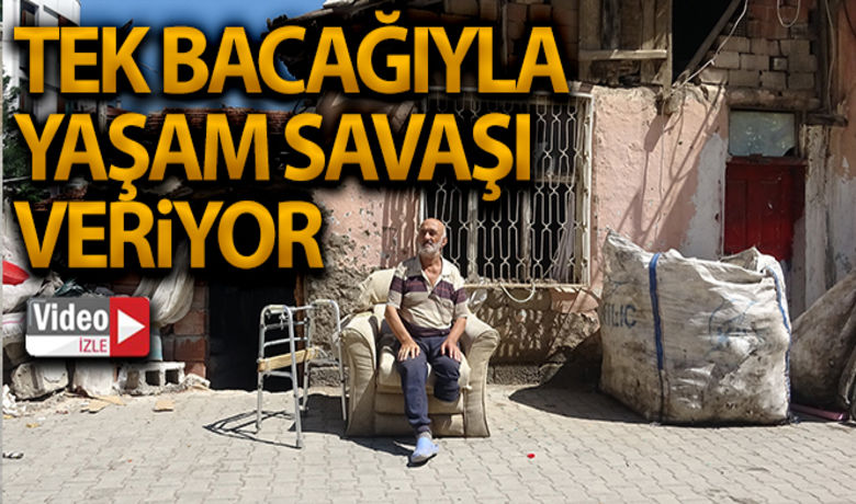 Tek bacağı ile yaşam savaşı veriyor - Tokat’ta yaklaşık 3 yıl önce sol bacağı diz altından kesilen yaşlı adam lüks binalar arasında kaldığı harabe evde yaşam mücadelesi veriyor.BUGÜN NELER OLDU?