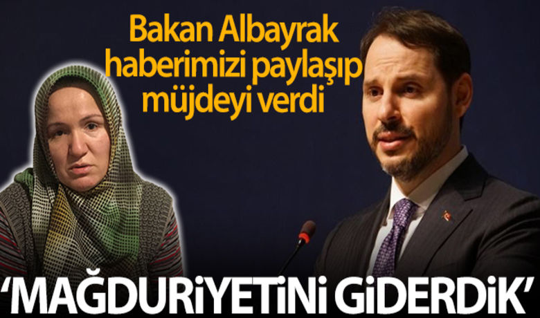 Bakan Albayrak: 'GülşenHanım'ın mağduriyetini giderdik' - Hazine ve Maliye Bakanı Berat Albayrak, “Gülşen Hanım'ın mağduriyetini giderdik. Devletimiz Gülşen Hanım ve nice annelerin daima yanında olmuştur ve olmaya da devam edecektir” dedi.BUGÜN NELER OLDU?