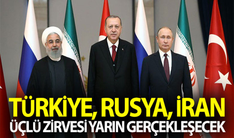 Türkiye, Rusya, İranÜçlü Zirvesi yarın gerçekleştirilecek - Cumhurbaşkanı Recep Tayyip Erdoğan, İran Cumhurbaşkanı Hasan Ruhani ve Rusya Federasyonu Devlet Başkanı Vladimir Putin ile yarın video konferans yoluyla Suriye konusunu görüşecek.BUGÜN NELER OLDU?