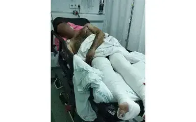 Babasının silahlı saldırısında yaralandı
