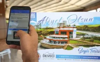 Atakum Belediyesi tesislerinde QR kodlu menü ile temas azaldı
