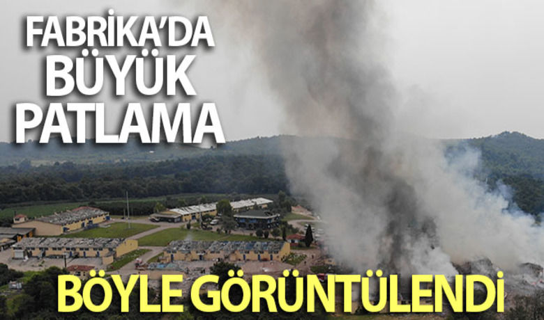 Fabrika yangını havadan görüntülendi - Sakarya’nın Hendek ilçesinde bulunan havai fişek fabrikasında meydana gelen patlamanın ardından çıkan yangın havadan görüntülendi.BUGÜN NELER OLDU?