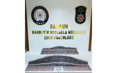 Samsun’da 52 bin 920 adet uyuşturucu hap ele geçirildi
