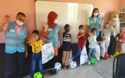 Çocukların yüzünü güldüren yardım
