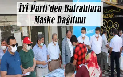 İyi Parti’den Bafralılara Maske Dağıtımı