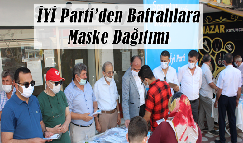 İyi Parti’den Bafralılara Maske Dağıtımı