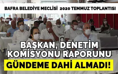 Başkan Kılıç Denetim Komisyonu 2019 Yılı Raporunu Gündeme Almadı