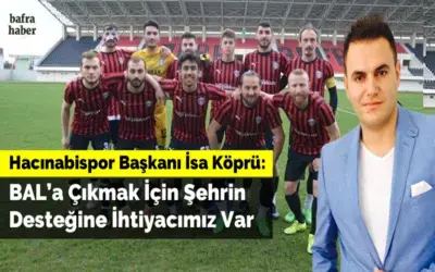 İsa Köprü: Bal’a Çıkmak İçin Şehrin Desteğine İhtiyacımız Var
