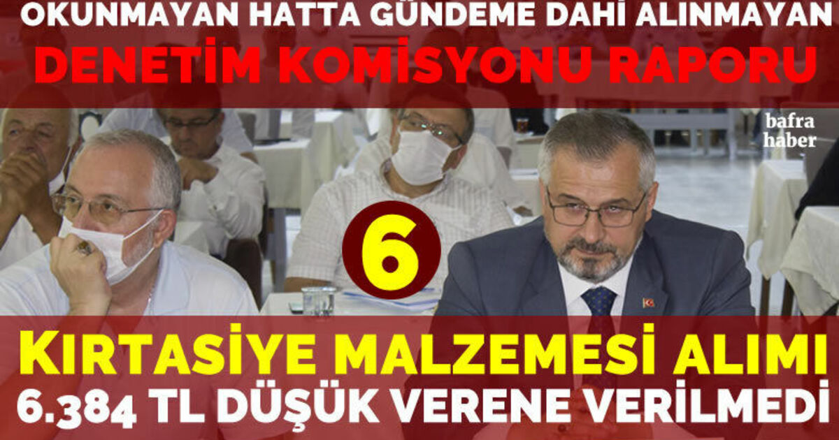 Bafra Belediyesi Meclis Denetim Komisyonu 2019 Yılı Raporu 