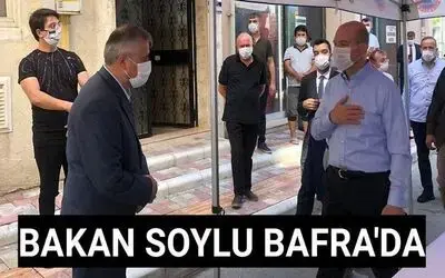 Bakan Süleyman Soylu Bafra'da 