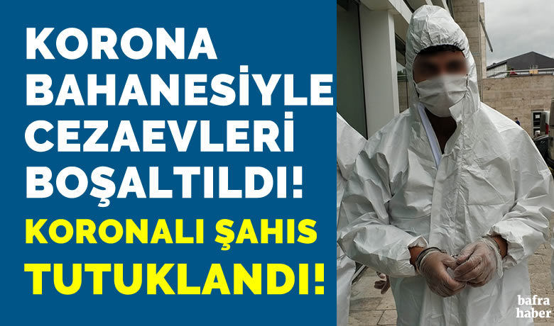 Korona virüs testi pozitifçıkan bıçakla yaralama zanlısı tutuklandı - Samsun’da bıçakla yaralama suçundan gözaltına alınınca yapılan testte korona virüs test sonucu pozitif çıkan zanlı çıkarıldığı mahkemece tutuklandı.