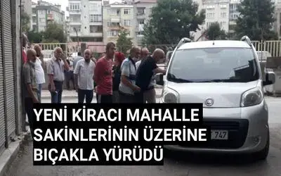 Bafra’da Yeni Kiracı Mahalle Sakinlerinin Üzerine Bıçakla Yürüdü