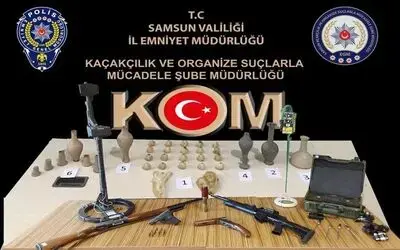 Samsun’da tarihi eser kaçakçılığı operasyonu: 13 gözaltı
