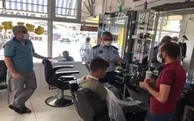 Zabıtadan berber ve kuaför denetimi