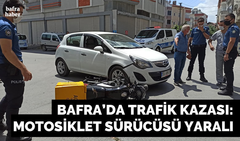 Otomobil motosikletle çarpıştı: 1 yaralı - Samsun’un Bafra ilçesinde otomobille motosikletin çarpışması sonucu 1 kişi yaralandı.