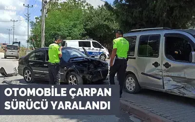 Hafif ticari araçla otomobil çarpıştı: 1 yaralı