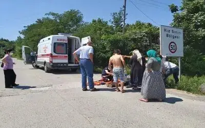 Samsun’da motosiklet kazası: 2 yaralı

