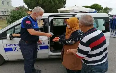 Zabıtadan mezarlıklarda korona virüs önlemi
