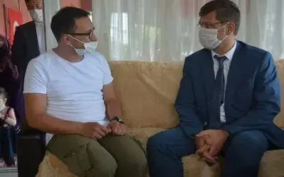 Kaymakamdan gaziye geçmiş olsun
