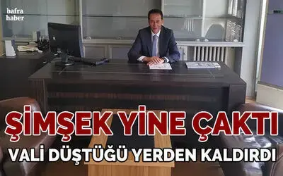 Ali Şimşek’e Samsun Valisi Sahip Çıktı