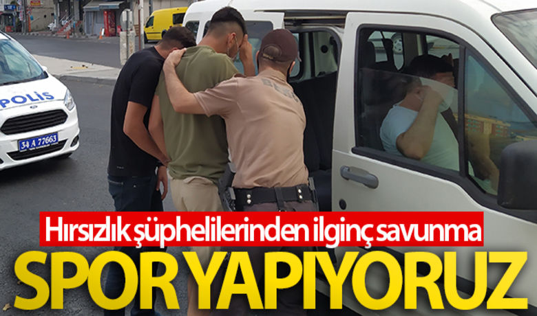 Hırsızlık şüphelileri yakalanınca‘spor yapıyoruz' dedi - Küçükçekmece'de bir evden hırsızlık yaptıkları ileri sürülen 5 şüpheli, mahalle bekçilerini görünce kaçmaya başladı.BUGÜN NELER OLDU?