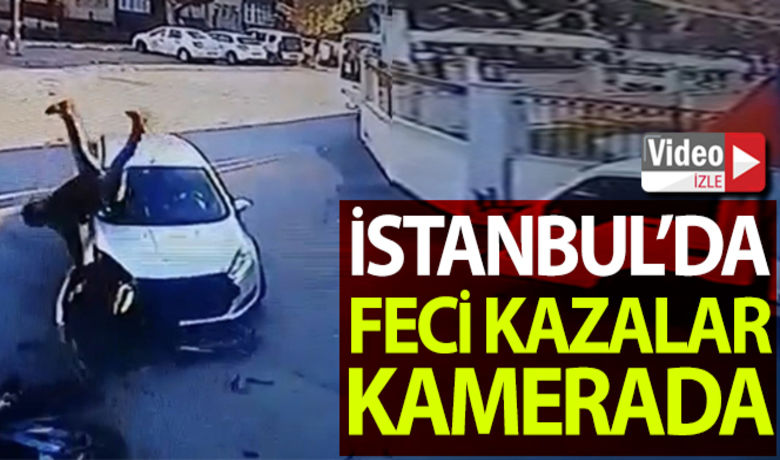 İstanbul'da yaşanan feci kazalar kamerada - İstanbul’un çeşitli ilçelerinde dikkatsizlik ve kural ihlalleri sonucu otomobil ve motosiklet sürücülerinin yaralandığı çok sayıda kaza güvenlik kameralarına yansıdı. Görüntüler arasındaki bir kazada, çarpmanın etkisiyle savrulan aracın kaldırımda yürüyen kişiyi teğet geçtiği anlar kameralara yansırken, bir başka kazada ise otomobile çarpan motosikletlinin havaya fırladığı görülüyor.BUGÜN NELER OLDU?