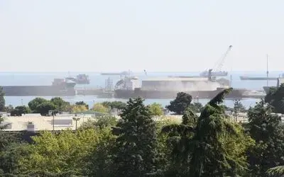 Samsun Limanı toz duman
