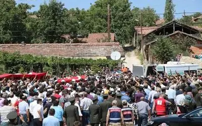 Samsun şehidine ağladı
