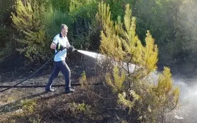 Yakakent Çam Gölü’nde yangın
