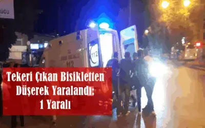 Tekeri Çıkan Bisikletten Düşerek Yaralandı: 1 Yaralı