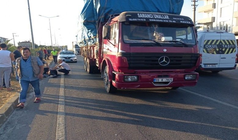 Samsun’da kamyonun çarptığı yaya ağır yaralandı
 - Samsun’da kamyonun çarptığı bir kişi ağır yaralandı.