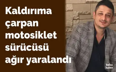 Kaldırıma Çarpan Motosiklet Sürücü Ağır Yaralandı