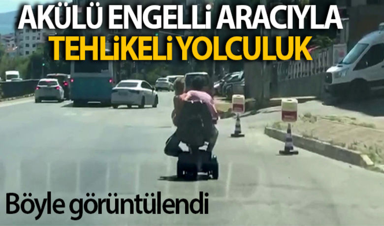 Akülü engelli aracıyla tehlikeli yolculuk kamerada - Kadıköy’de bedensel engelli bir vatandaşın akülü engelli aracıyla tehlikeli yolculuğu kameralara yansıdı.BUGÜN NELER OLDU?