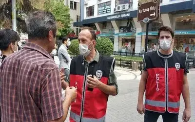 Samsun’da polisin maske uygulaması devam ediyor
