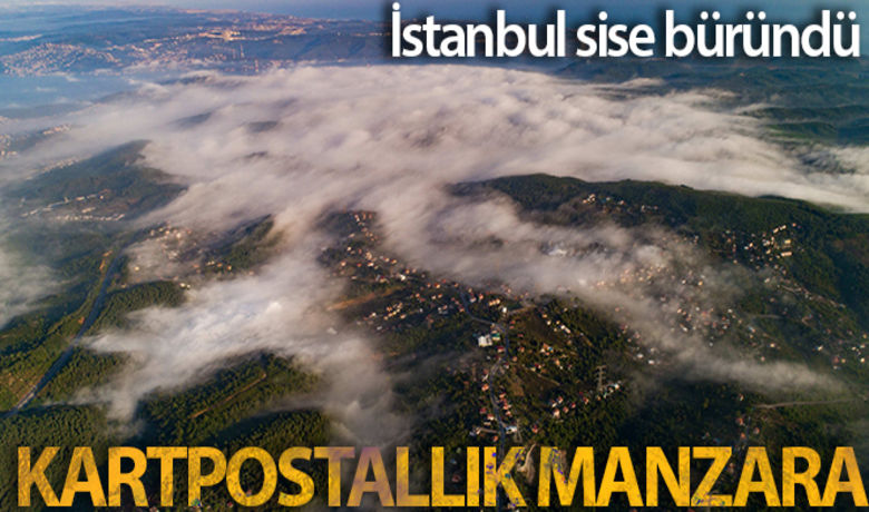 Gökyüzünden sise bürünen İstanbul - İstanbul'da sabah saatlerinde etkili olan sis beraberinde masalsı görüntüler oluşturdu.