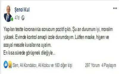 Eski Başkan Kul korona oldu
