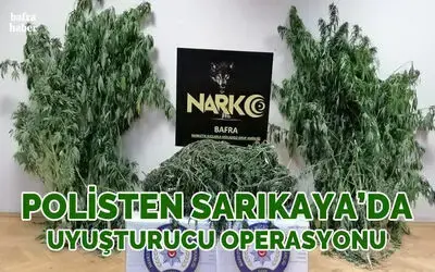 Bafra'da uyuşturucu operasyonu