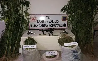 Bafra’da uyuşturucu ve otomatik silah ele geçirildi
