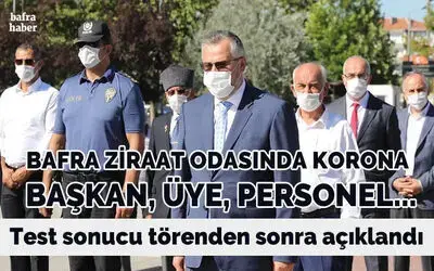 Bafra Ziraat Odasında Korona 
