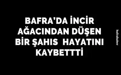 İncir ağacından düşen yaşlı adam hayatını kaybetti