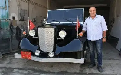 Atatürk’ün Havza yolunda kullandığı aracın benzerini yaptı
