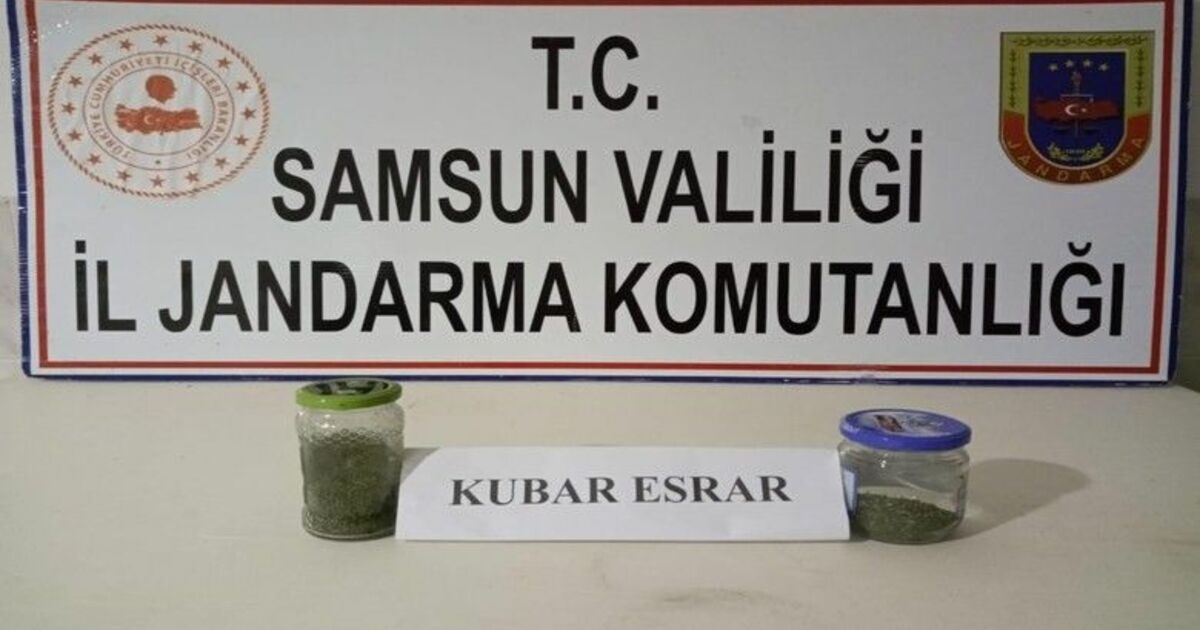 Bafra'da 20 gram toz esrar maddesi ele geçirildi