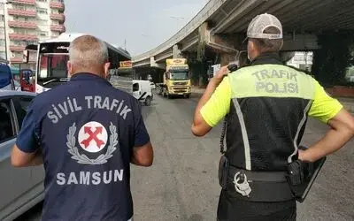Samsun’da dolmuşlara korona denetimi
