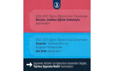 OMÜ’de dersler uzaktan, sınavlar yüz yüze yapılacak
