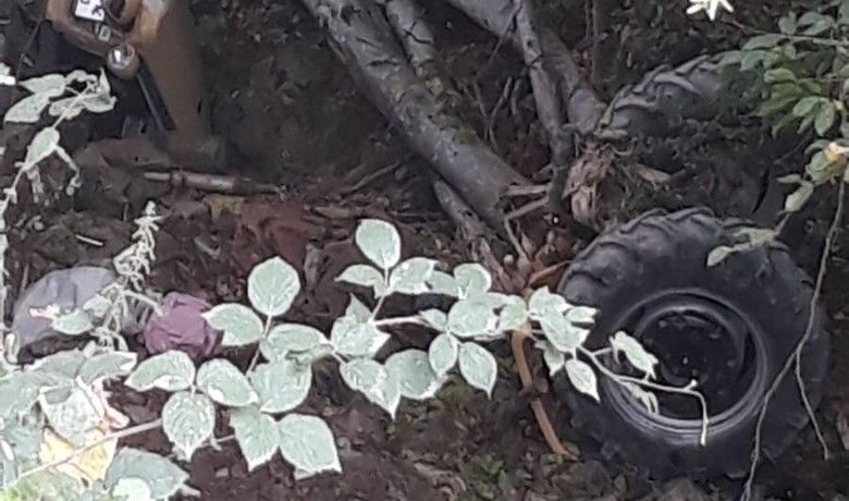 Alaçam'da Traktör dereye uçtu : 1 ölü, 1 yaralı