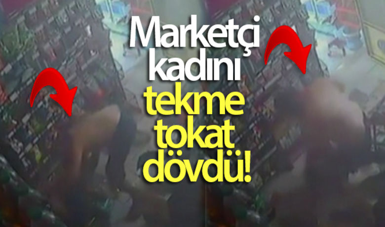 Marketçi kadını tekme tokat dövdü - Muğla’nın Milas ilçesinde market işletmecisi kadına yönelik şiddet, marketin güvenlik kamerasına yansıdı.BUGÜN NELER OLDU?