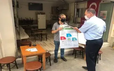 Bafra’da HES uygulamasına afişli bilgilendirme
