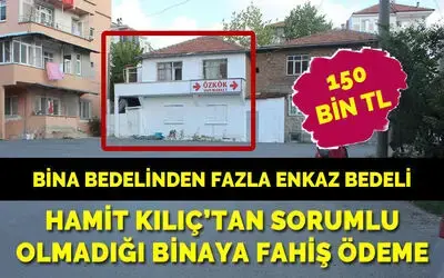 Hamit Kılıç’tan Sorumlu Olmadığı Binaya Fahiş Ödeme