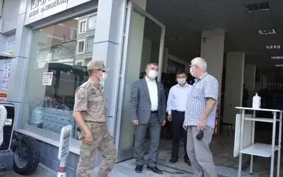 Havza’da başkan Özdemir’den maske denetimi
