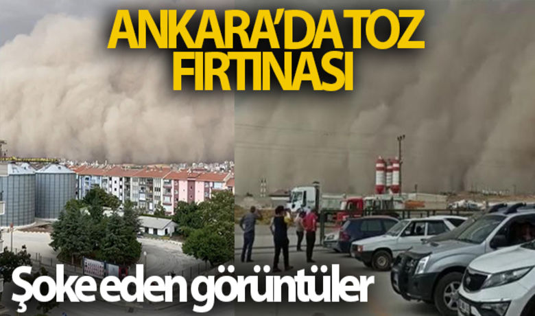 Ankara'nın Polatlı ilçesindeki tozfırtınası ilçeyi karanlığa bürüdü - Ankara`nın Polatlı ilçesinde meydana gelen toz fırtınası, ilçeyi karanlığa bürüdü.